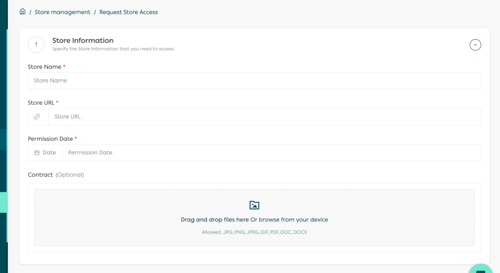 Managing Store Access Requests in the Partners Portal - Salla Developers