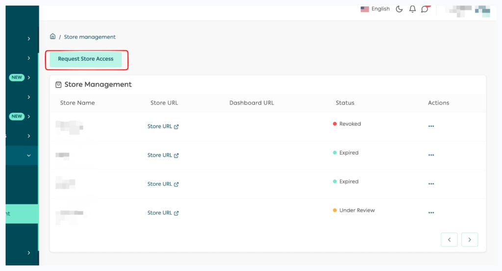Managing Store Access Requests in the Partners Portal - Salla Developers